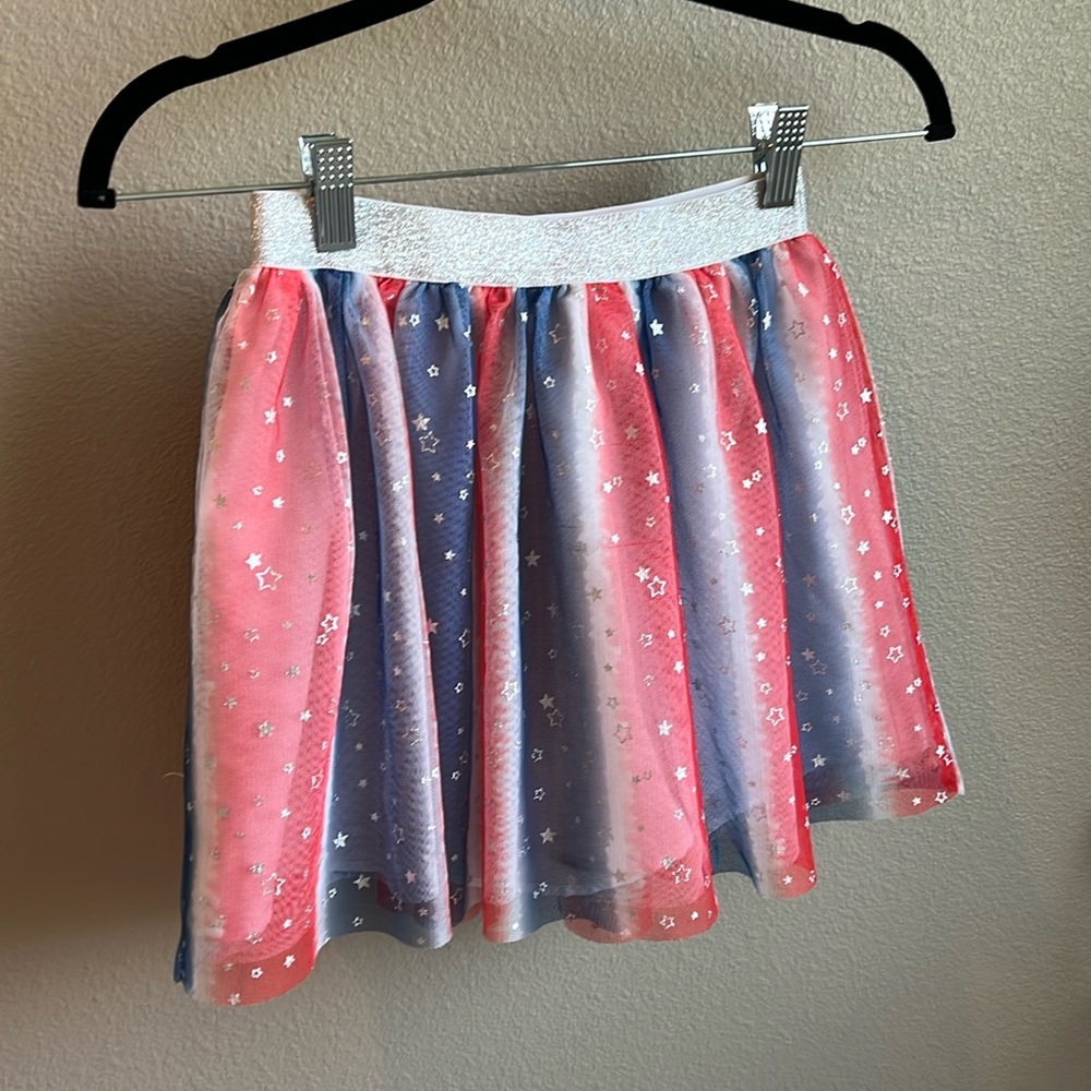 Girls Cat & Jack 4th of July Tutu 7/8 Medium